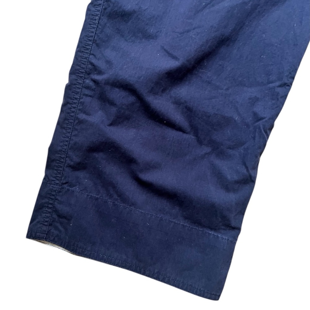 Eddie Bauer Plus Size Navy Blue Waist Tie Cargo Capri Size 14 - Picture 3 of 6